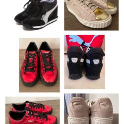 Assrt Leather Puma Sneakers Sz 8.5 $10 each