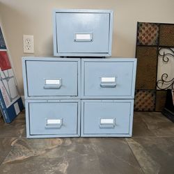 ⭐️ Vintage/Retro Metal Locker Cabinets, Stackable Storage for Garage, Tools, Files ⭐️