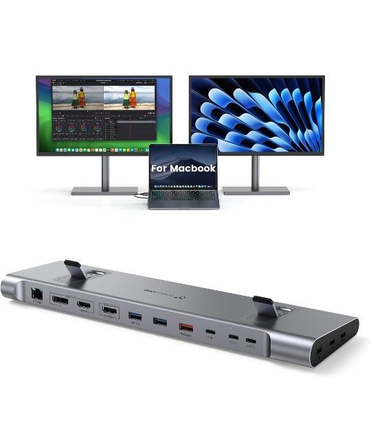 TobenONE MacBook Air M4 Docking Station Dual 4K