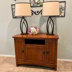 WOOD! Corner TV Stand / Dining Cabinet