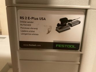 FESTOOL SANDER - RS 2 E PLUS USA  Price Reduced