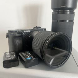 Sony A6300 + sigma 16mm + accesorios kit