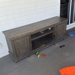 Brown Gray Tv Stand Console 
