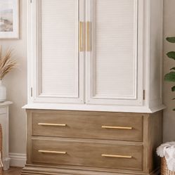 Two Tone Armoire Wardrobe 