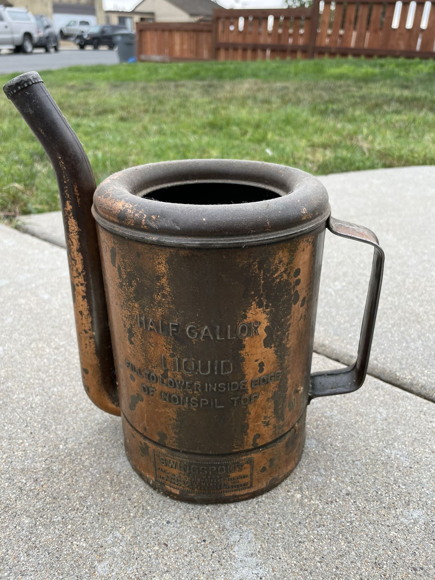 Antique Vintage Swingspout Oil Can