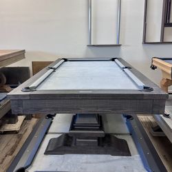 Plank  &  Hide 7 Foot Beaumont Pool Table with Dining Top