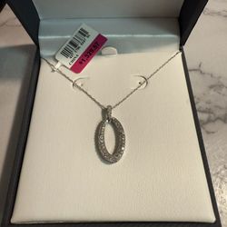 White Gold Diamond Necklace 