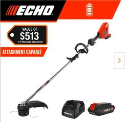 Echo 56V Cordless String Trimmer with Battery and Charger