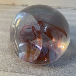 Unique Spear/ Shaped Smooth Front Glass Paperweight 