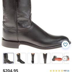 Justin Men's Kipskin Roper Western Boots