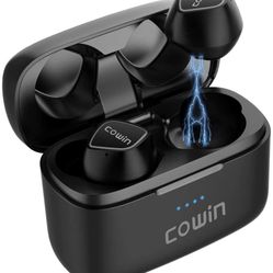 COWIN KY02 Sports Earbuds Wireless Earbuds Bluetooth Headphones True Wireless Earbuds with Microphone Bluetooth Earbuds 5.0 Immersive Sound Stereo Cal