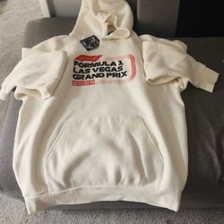 Formal 1  Large Vanilla/Baige Hoodie Sweater