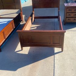 Twin Beds And Nightstand