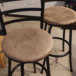 Set of 2 Swivel Bar Stools