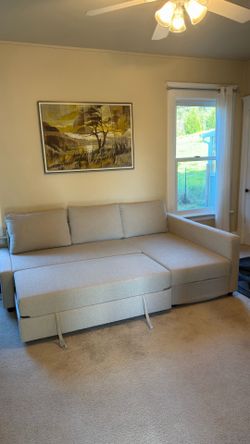 3-seat sleeper sofa.