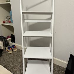 WHITE ladder book shelf