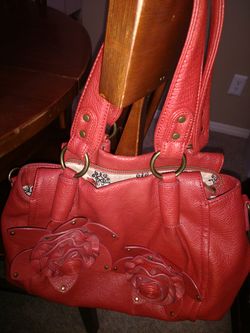 Jessica Simpson Orange Leather Purse