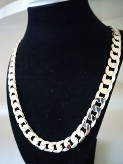 Gold Deep Plated Thick Heavy Chain Necklace Jewelry