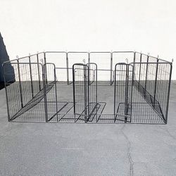 (NEW) $270 Large 10x10 FT Heavy Duty 48” Tall 16-Panel Pet Playpen Dog Crate Kennel Exercise Cage Fence