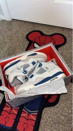 Nike Air Jordan 4 Retro 2024 AJ4 Military Blue Shoes - Size 10