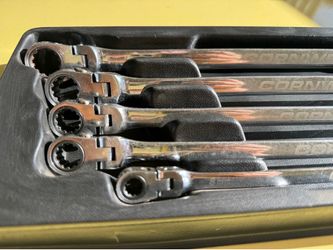 Cornwell 5 Piece 120-Tooth Metric Extra Long Double-Flex Ratcheting Box Wrench Set