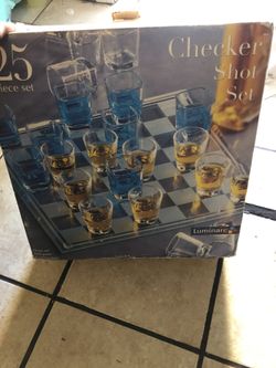 Chest board game. Glass!