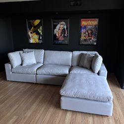 New Grey Sofa Cloud Couch Sectional