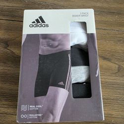Adidas Active Flex Cotton Striped Boxer Trunks 3 PK Men’s Size XL New in box