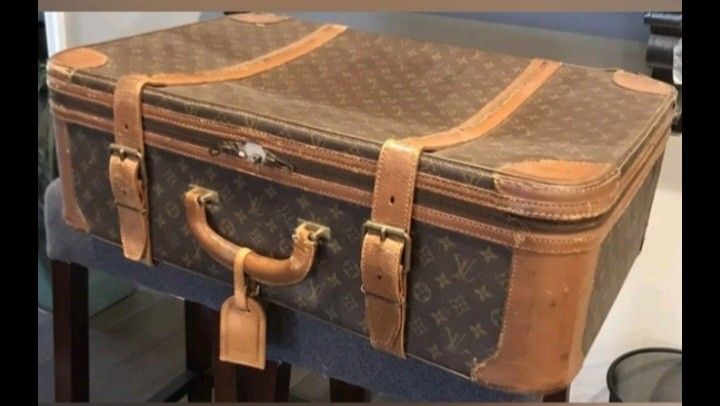 Vintage Louis Vuitton Stratos Suitcase Brown Monogram