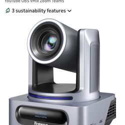 Tenveo 4K NDI PTZ Camera, AI Auto-Tracking, 20X Optical Zoom,