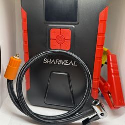 New 2 In 1 Car Engine Jumper + Air Compressor