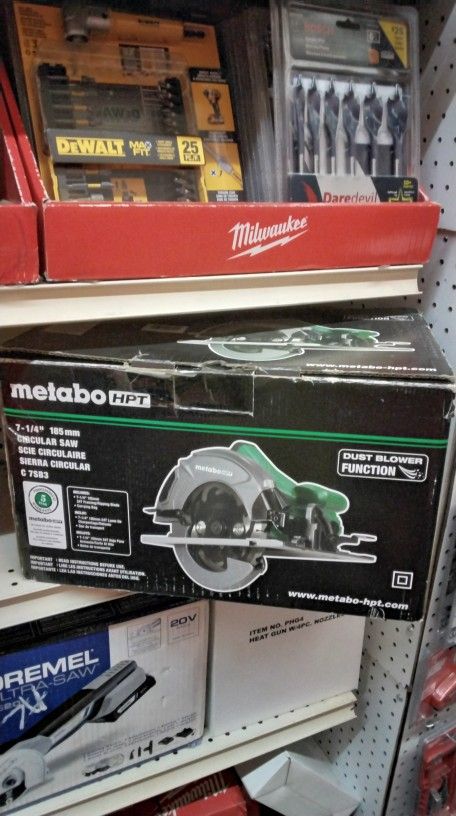 METABO HPT 7 - 1/4" 185 mm CIRCULAR SAW