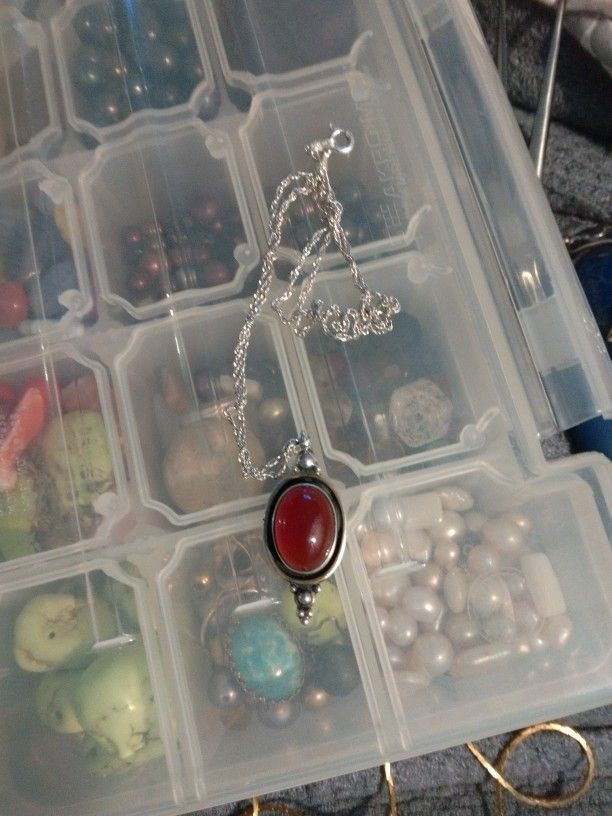 sterling silver pendant and chain