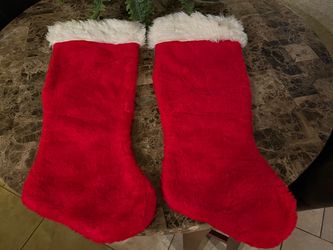 Red Christmas Stockings 19”. New