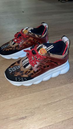Versace store cheetah shoes