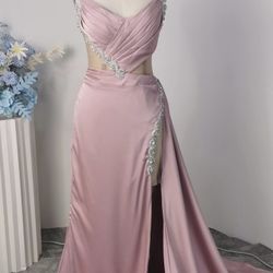 Blush Pink Prom Dress