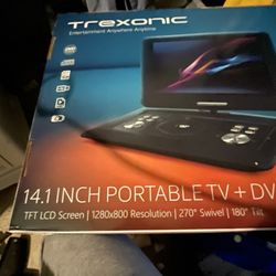 Trexonic 14.1 Inch Portable Tv/ DVD Player
