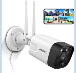 5MP Wireless Security Camera System, 2-Way Audio, AI Detection, IP66, 2 Cameras