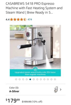 Stainless Steel Espresso Machine