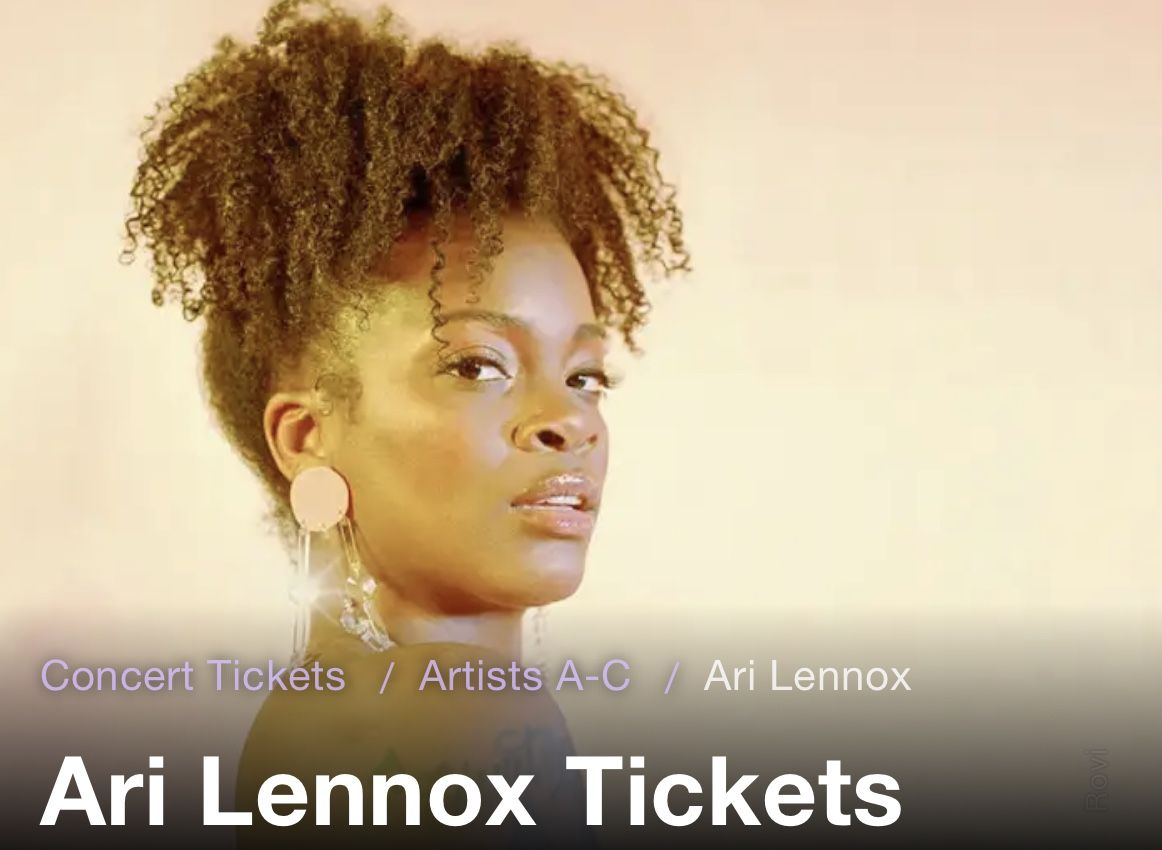 Ari Lennox 2 tickets Feb 11 Oakland $60 Ea
