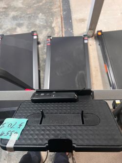 Treadmill with incline and remote