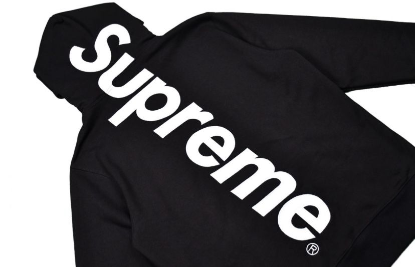 Black/ White Supreme Hoodie