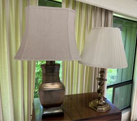 Vintage Designer Brass Lamp Lot - Authentic Stiffel & Paul Hanson