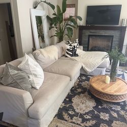 Arhaus sectional w/chaise