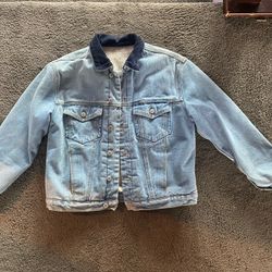 Heavy Sherpa Lined Denim Jean Jacket