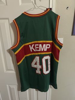 NBA Seattle SuperSonics Shawn Kemp green jersey size xl