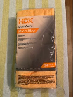 HDX Multi-Color Microfiber Cloths 24 Pack 16x16