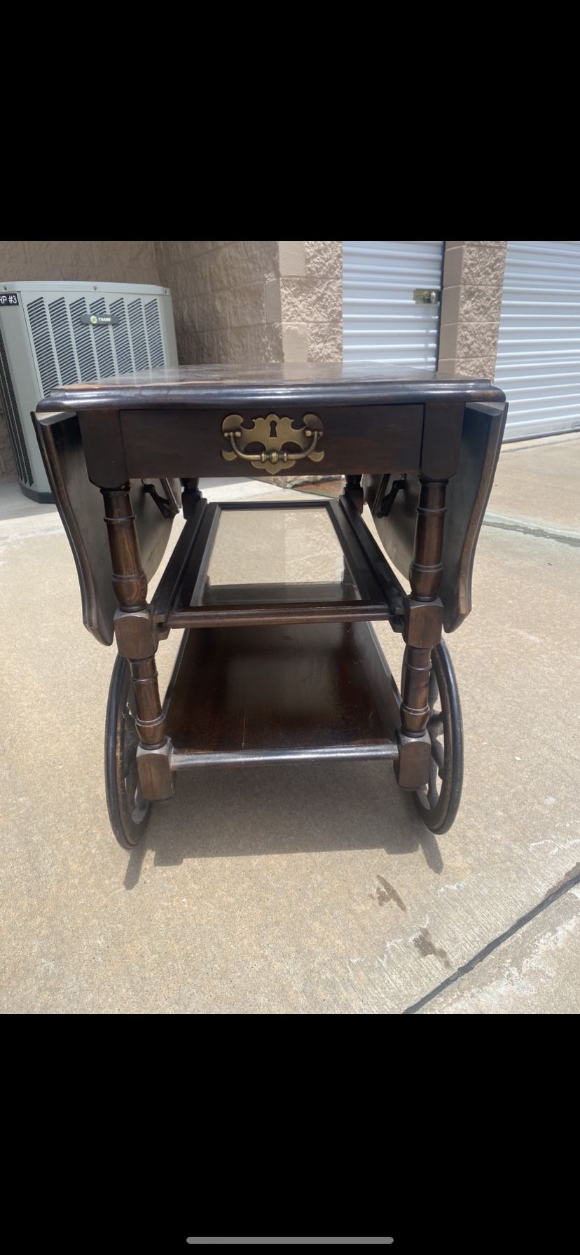 Carrito De Madera Para Vinos