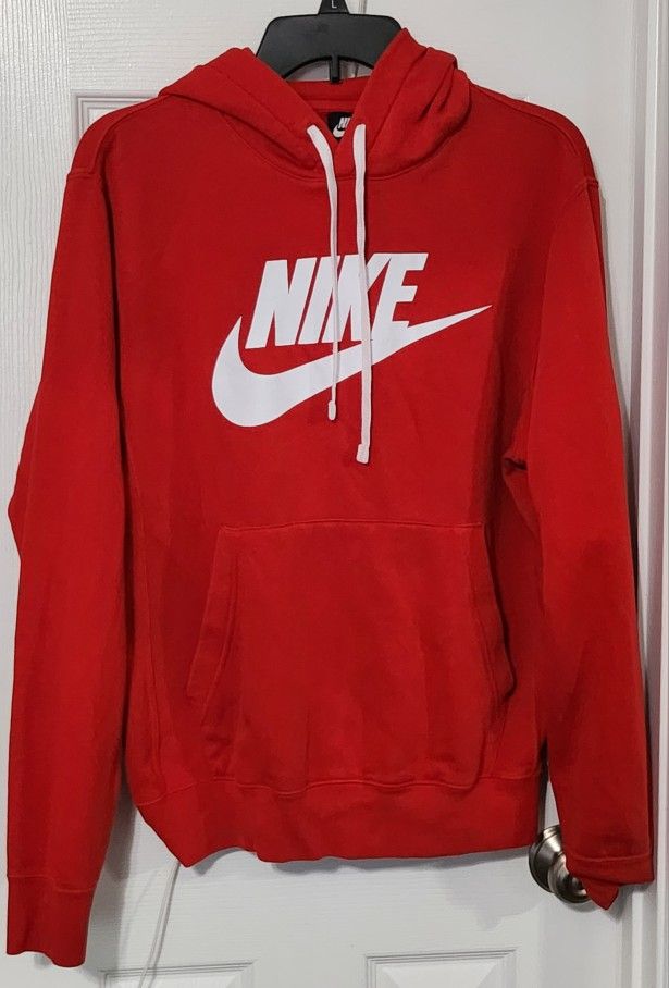 Red NIKE Hoodie. Great Condition. Men's Small