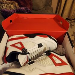 Air JORDAN 4 RED CEMENT MEN'S 10 1/2
